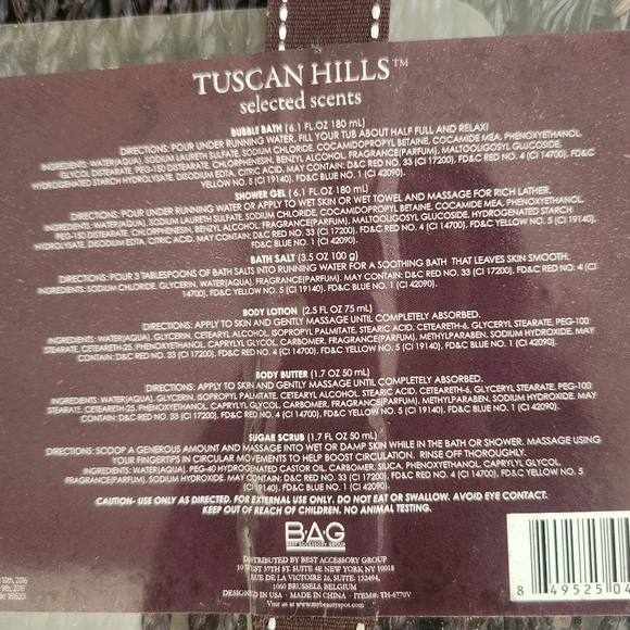 🆕️ Tuscan Hills Vanilla Almond Bath & Body Giftset NWT - Picture 8 of 9